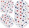 72Pcs Patriotic Party Tableware Set Red Blue Star Disposable Dinnerware 48Pcs Paper Plate 24Pcs Napkin for 4th of July Independence Day Party Supplies Table Decor